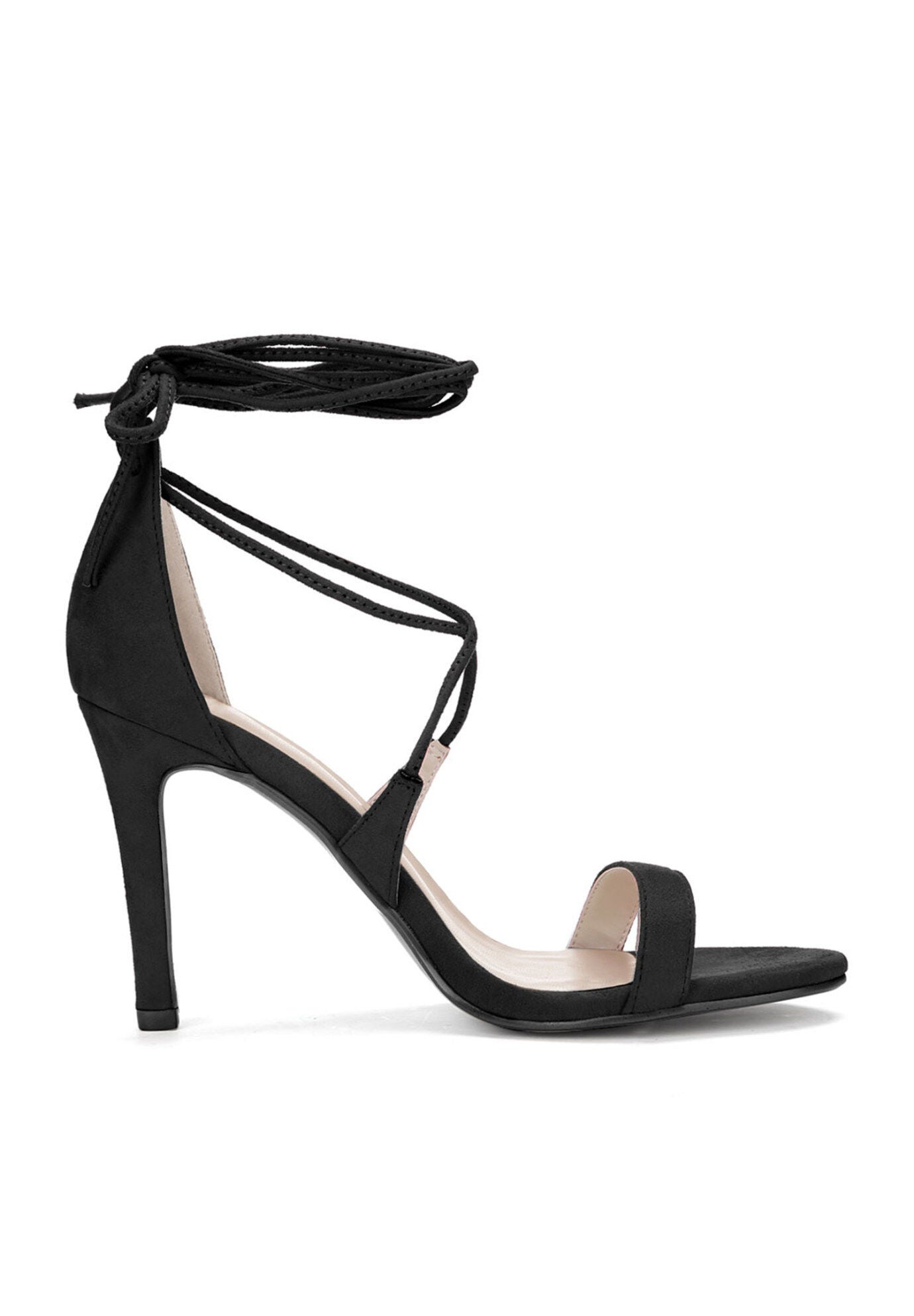 Open Toe Stiletto High Heel Lace-up Sandals, , hi-res image number 0