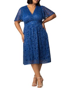 Starry Sequin Lace Cocktail Dress