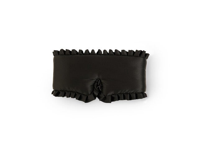 Sleep in the City Silk Sleep Mask, Black Jade / Black, alternate image number null