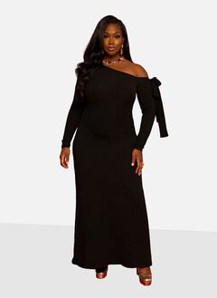 Meira Bow Detail Maxi Slip Dress