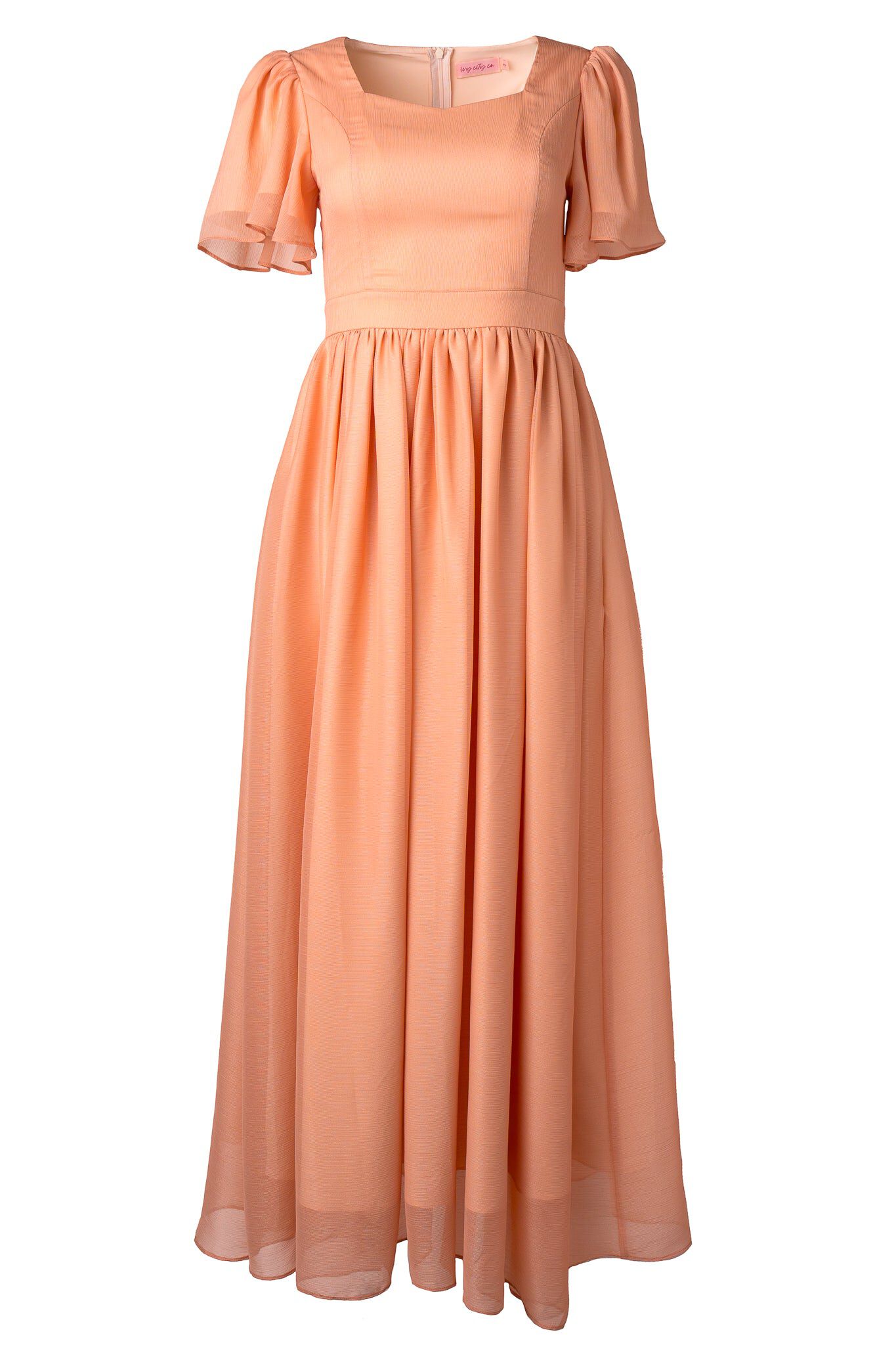 Abbie Dress, Apricot Crush / Peach, alternate image number 4