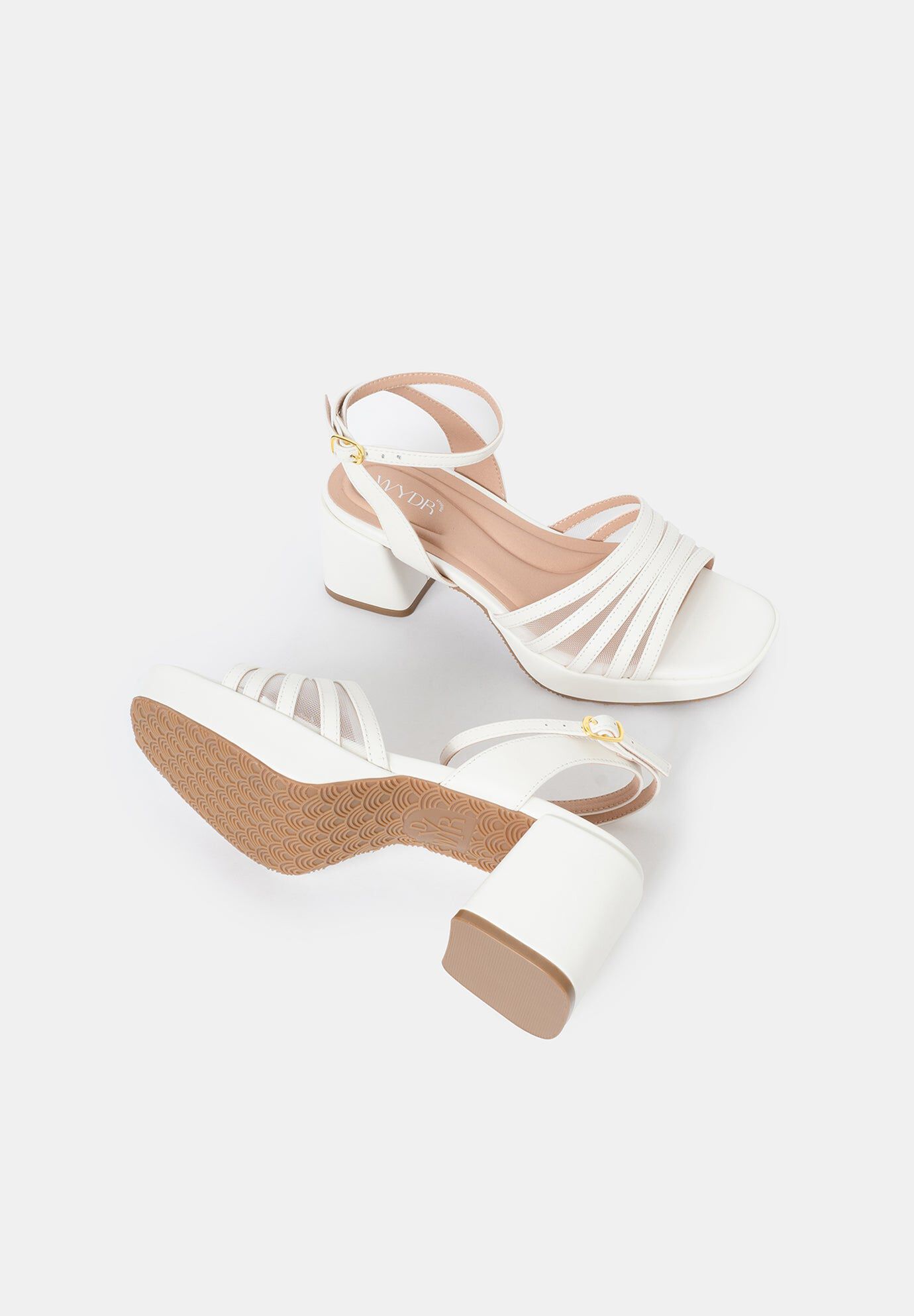 Stella Platform Sandals, OffWhite / White, alternate image number 3