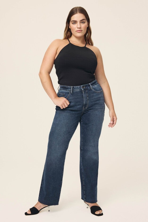RFD PLUS - STRAIGHT JEANS | DEEP WATERS, DEEP WATERS / Dark Wash, alternate image number 3