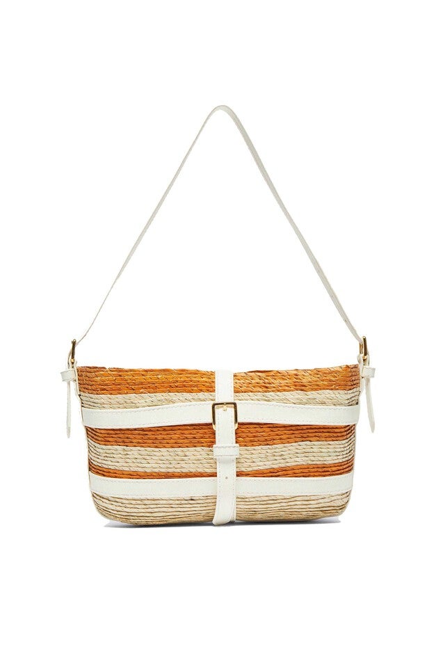 Watermill Shoulder Bag, Orange Striped / Orange, hi-res image number 0