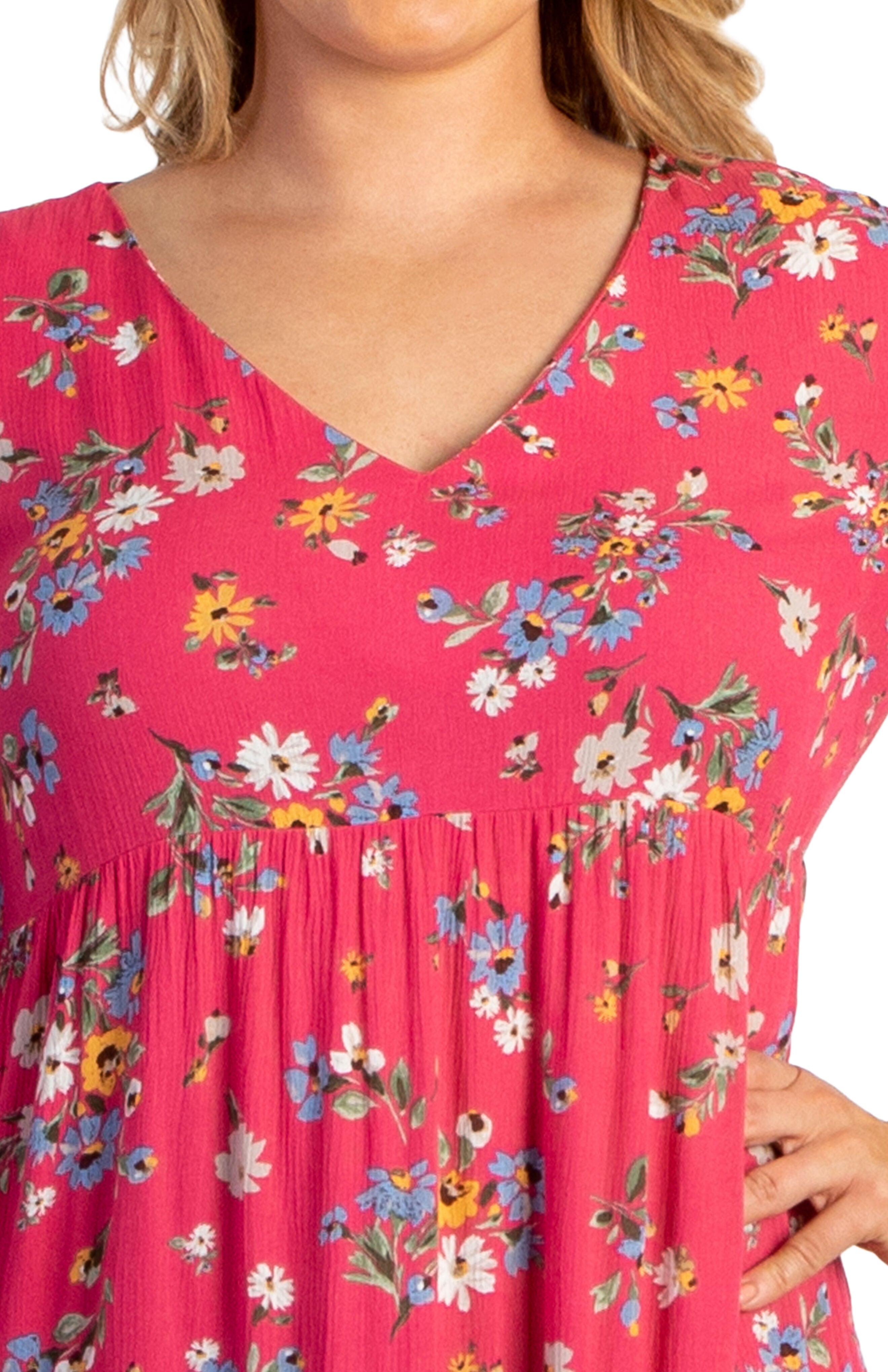 Issy Tiered Tunic Dress, , alternate image number 4