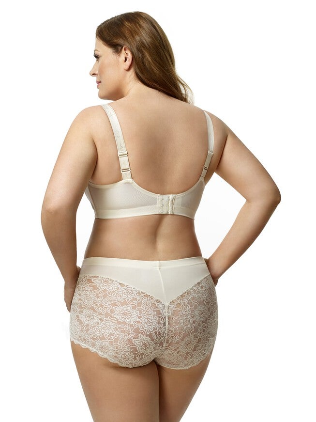 Stretch Lace Cheeky Panty, Ivory / Ivory, alternate image number 1