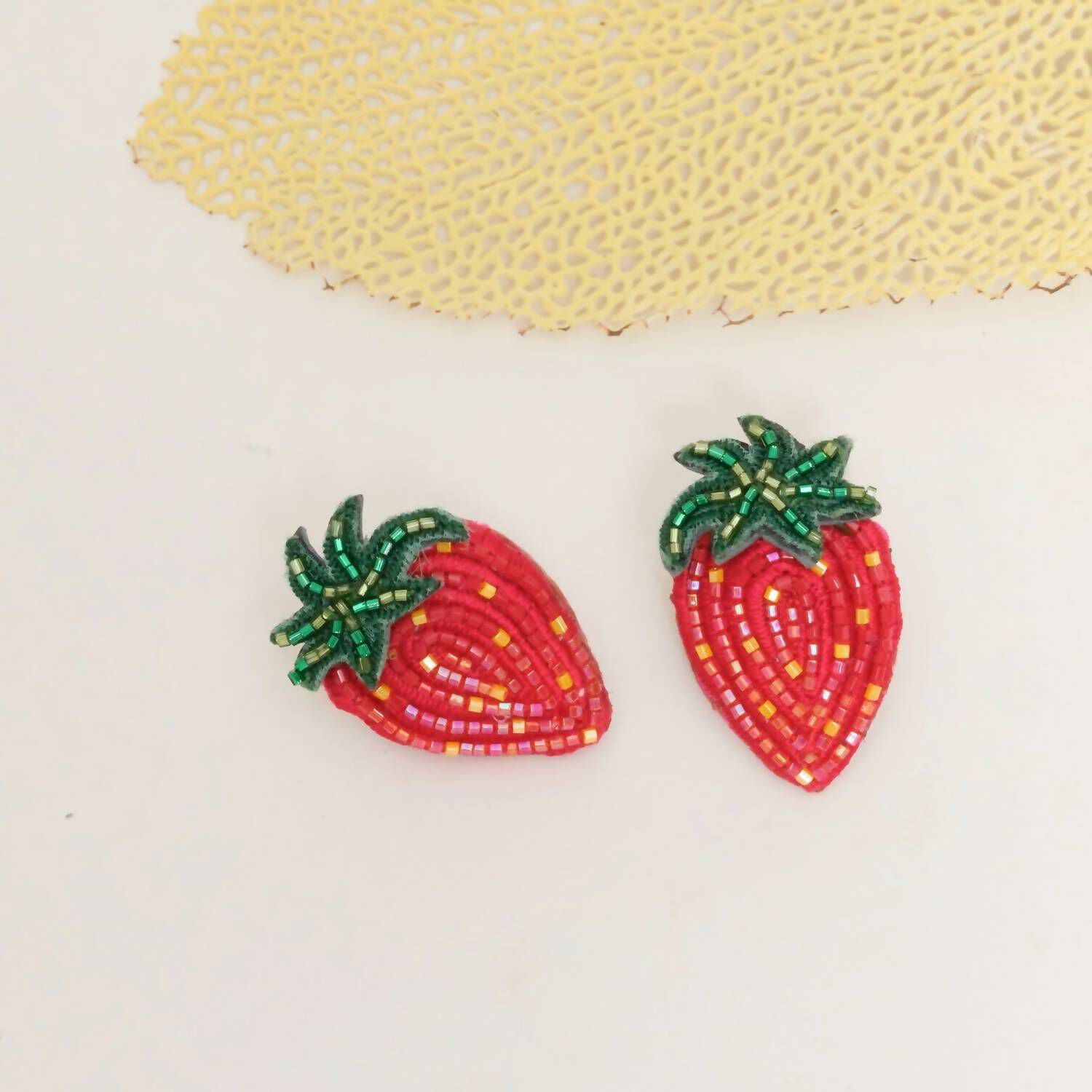 STRAWBERRY STUDS IN RED, , alternate image number 3
