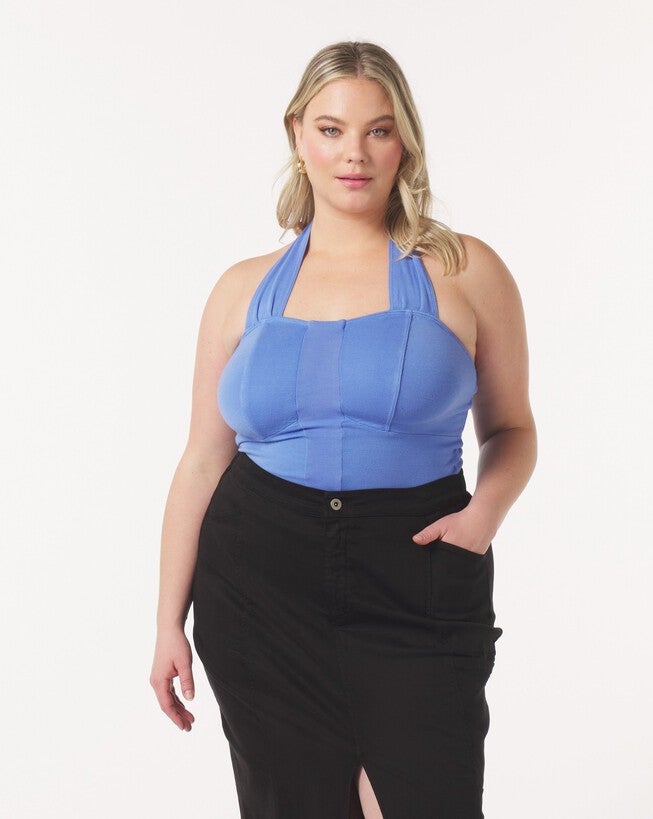 Katy Halter Top, Periwinkle / Periwinkle, hi-res image number 0