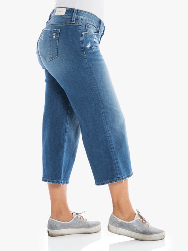 Zoey Mid-Rise Crop Wid Leg Jeans, MAE / Light Wash, alternate image number 1