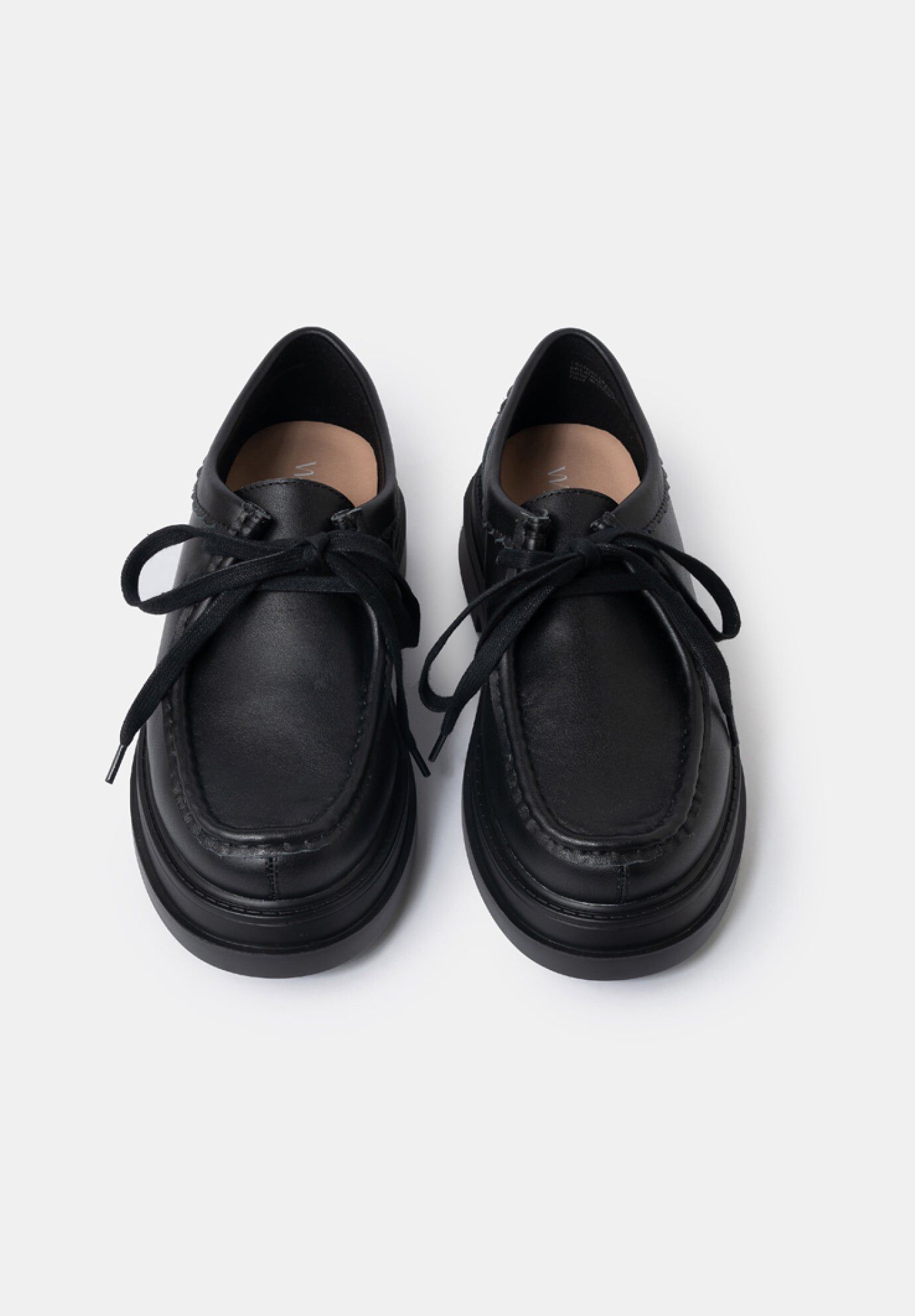 Marnie Lace-Up Moccasins, Black / Black, alternate image number 3