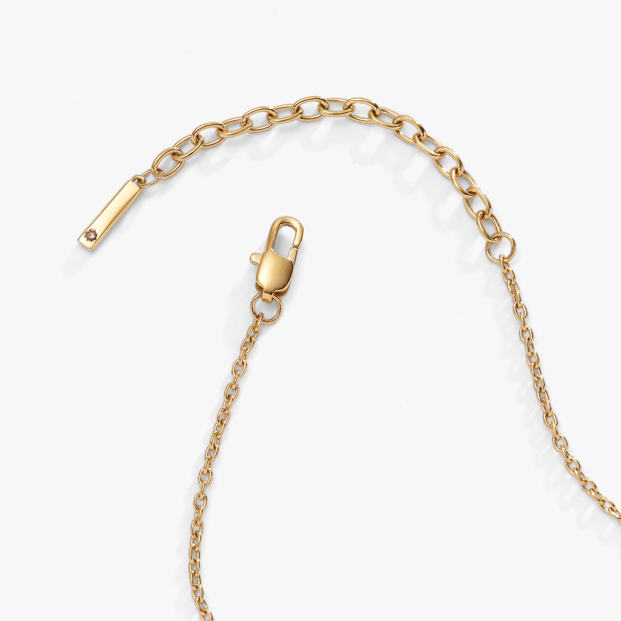 Crystal Heart Pendant Necklace, Gold / Gold, alternate image number 2