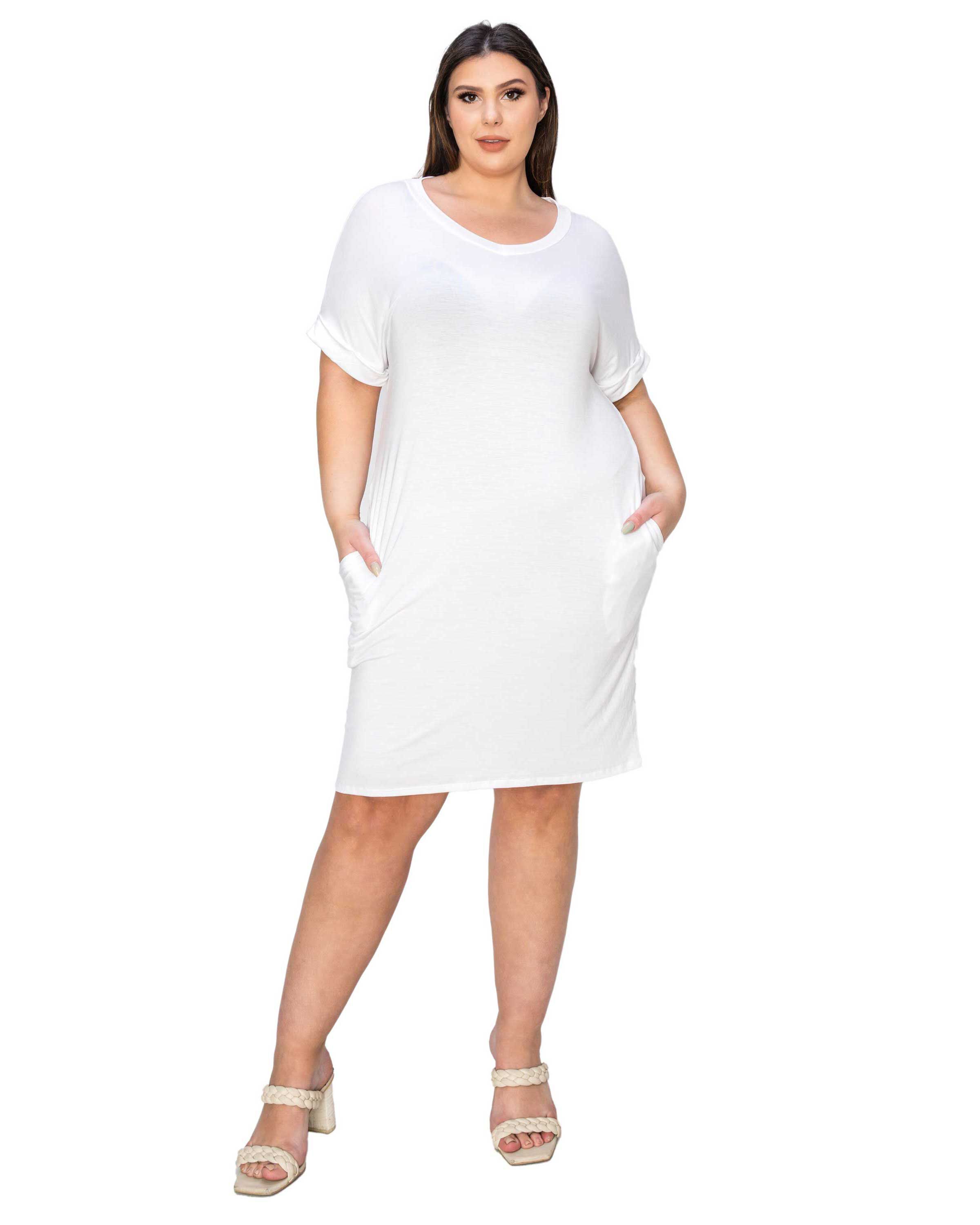 MIA EVERYDAY T-SHIRT DRESS, White / White, hi-res image number 0