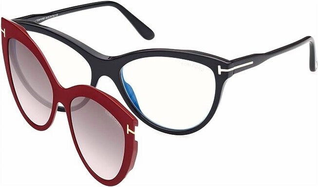 CAT-EYE PLASTIC EYEGLASSES IN HAVANA, Havana / Brown, hi-res image number null