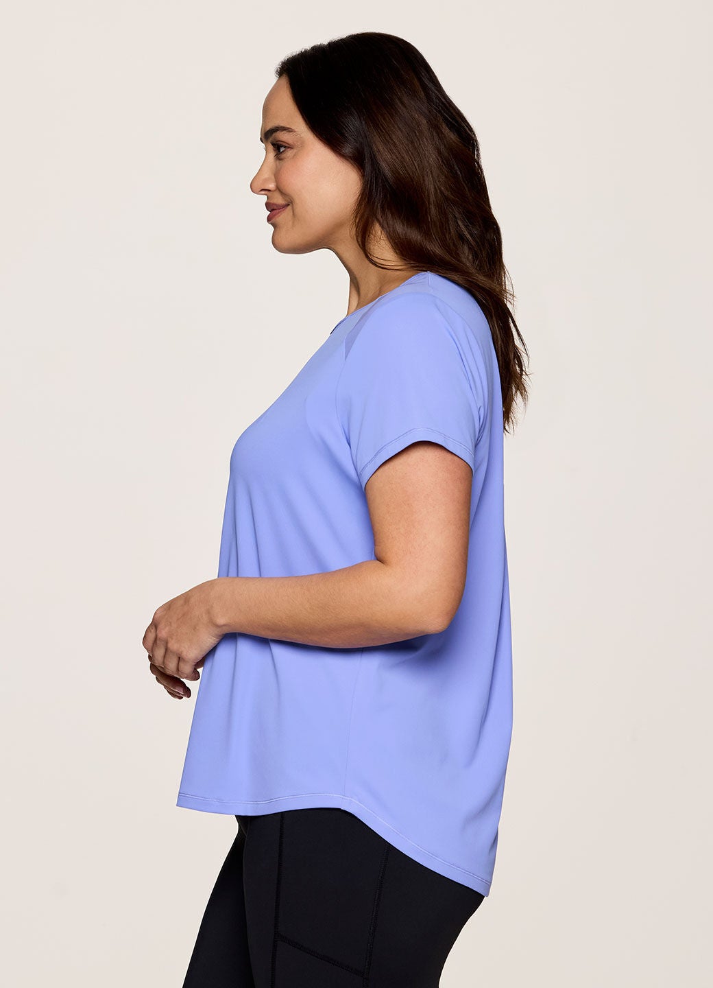 Plus On The Run Tee, Periwinkle / Dusty Blue, alternate image number 3