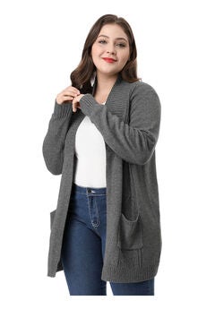 SHAWL COLLAR OPEN FRONT SWEATER CARDIGAN