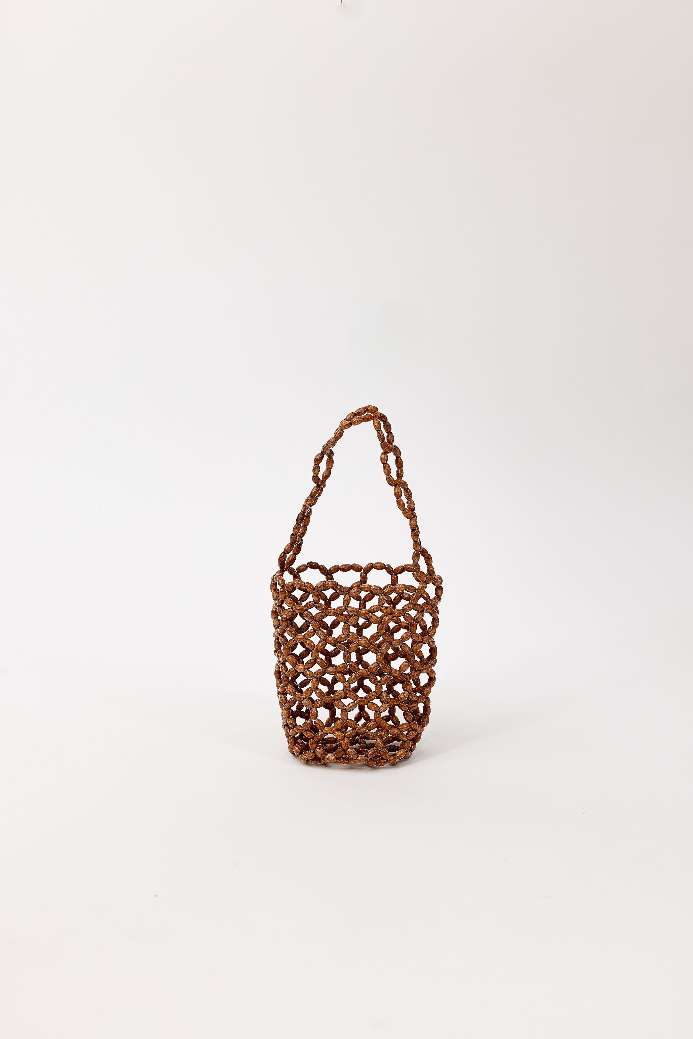Isla Beaded Mini Bag, Brown / Brown, hi-res image number 0