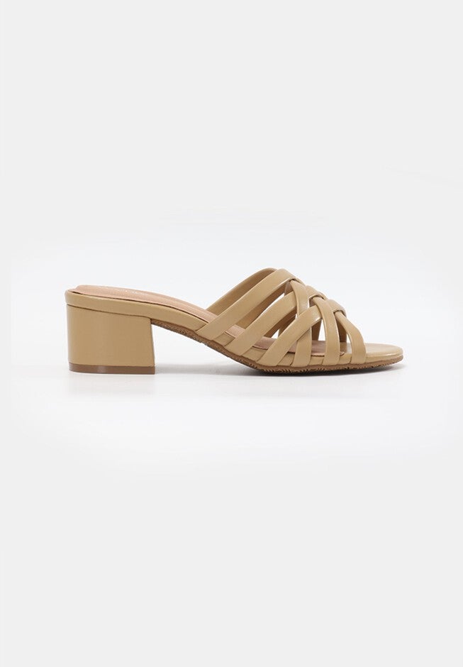 Gigi Block Heel Woven Sandals, Honey / Yellow, hi-res image number null