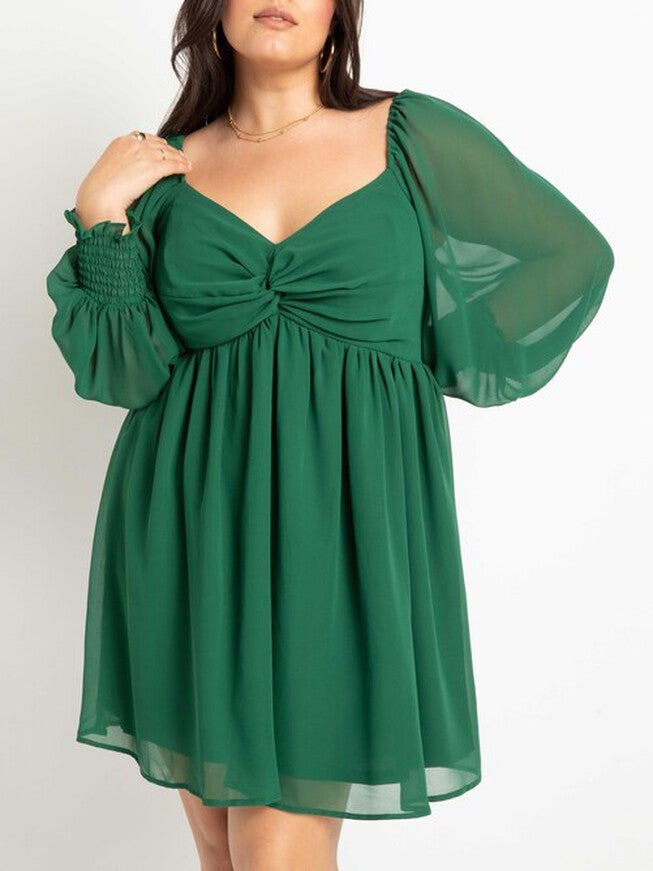 Eva Twisted Bodice Mini Dress, , alternate image number null
