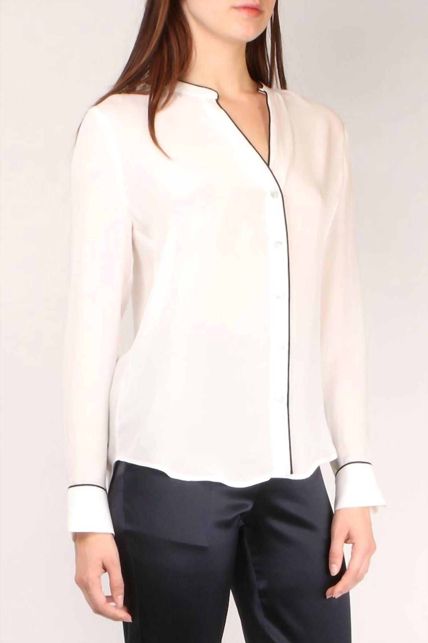 TEGAN BLOUSE IN IVORY, Ivory / White, alternate image number 2