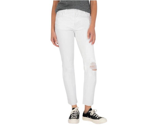 REESE HIGH RISE FAB AB JEAN IN OPTIC WHITE, Optic White / White, hi-res image number null