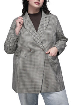 The Empower Zipper Double Breasted Blazer