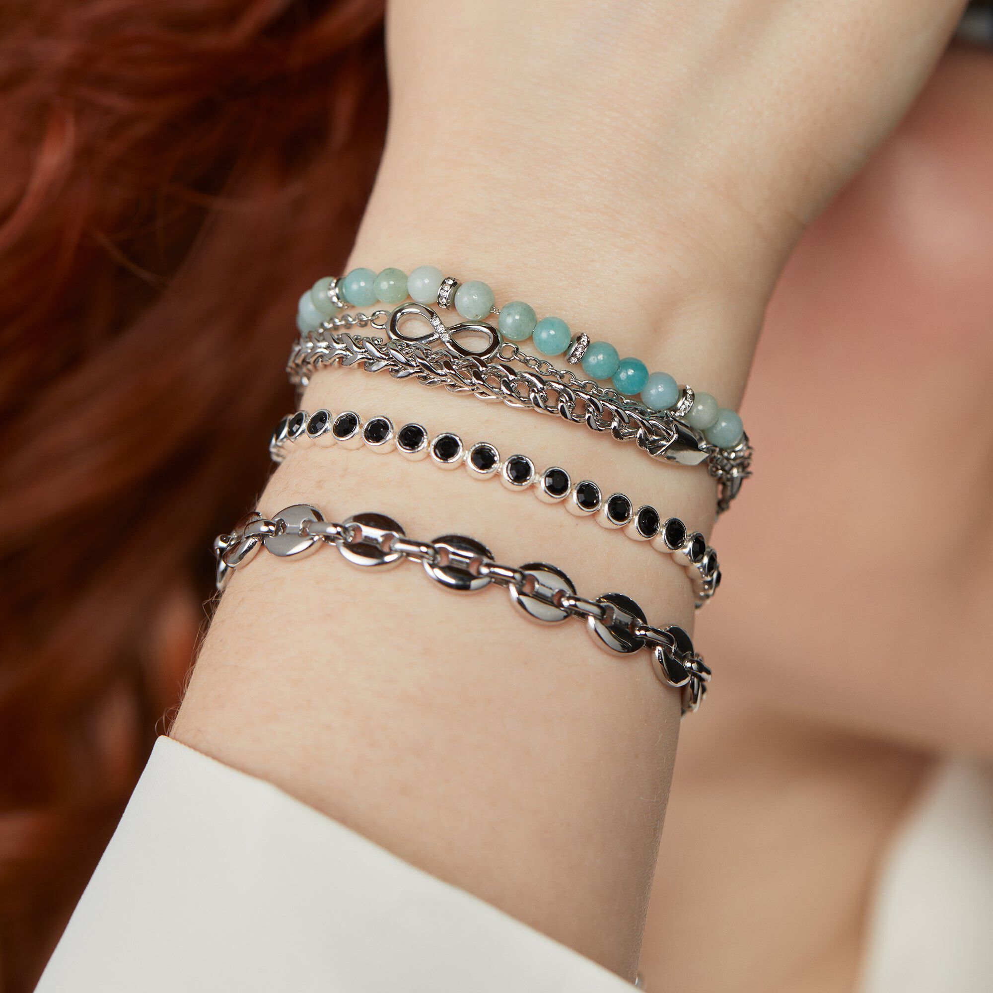 Mariner Chain Bracelet, Silver / Silver, alternate image number 3