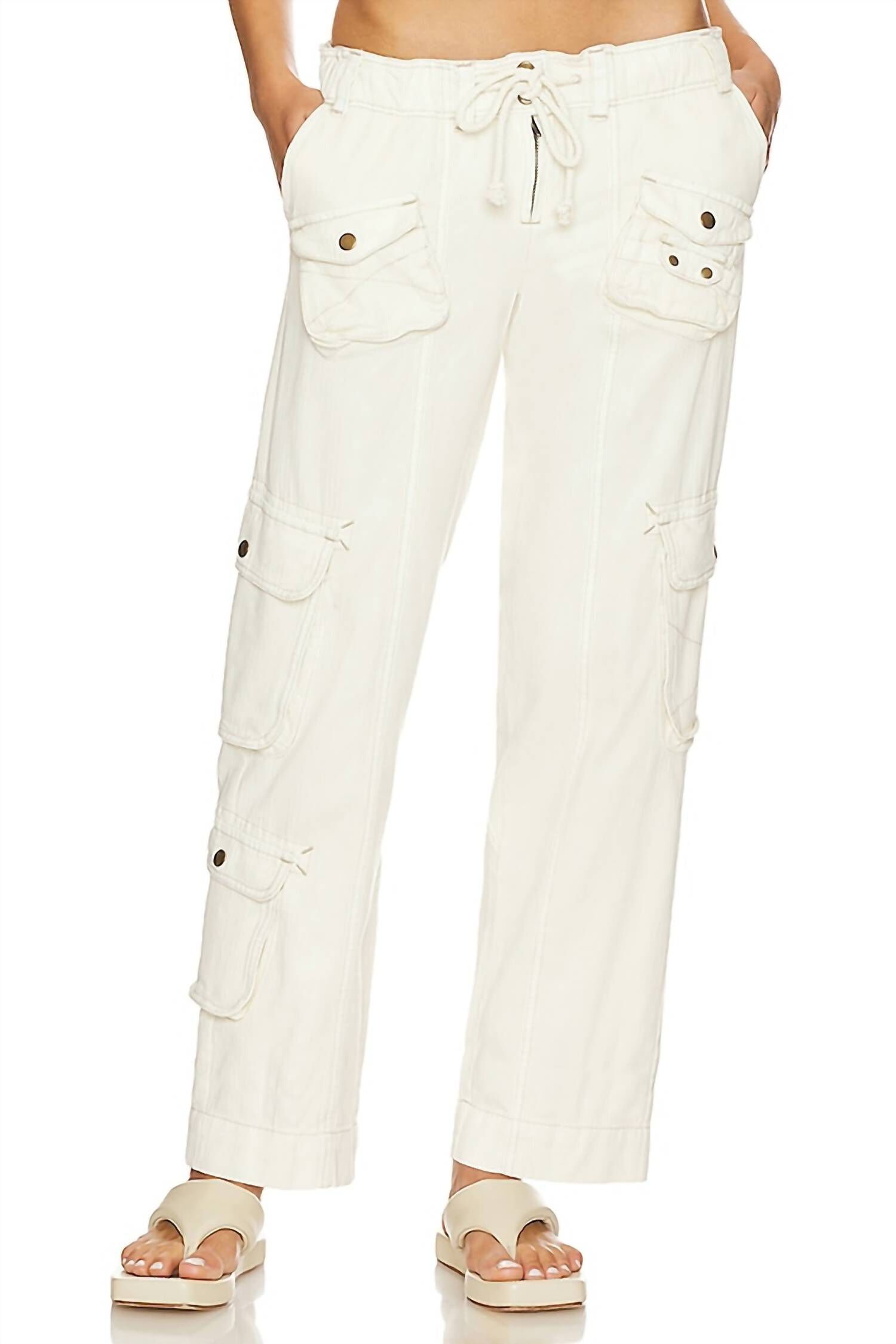 TAHITI CARGO PANTS IN TOFU, Tofu / White, alternate image number 1