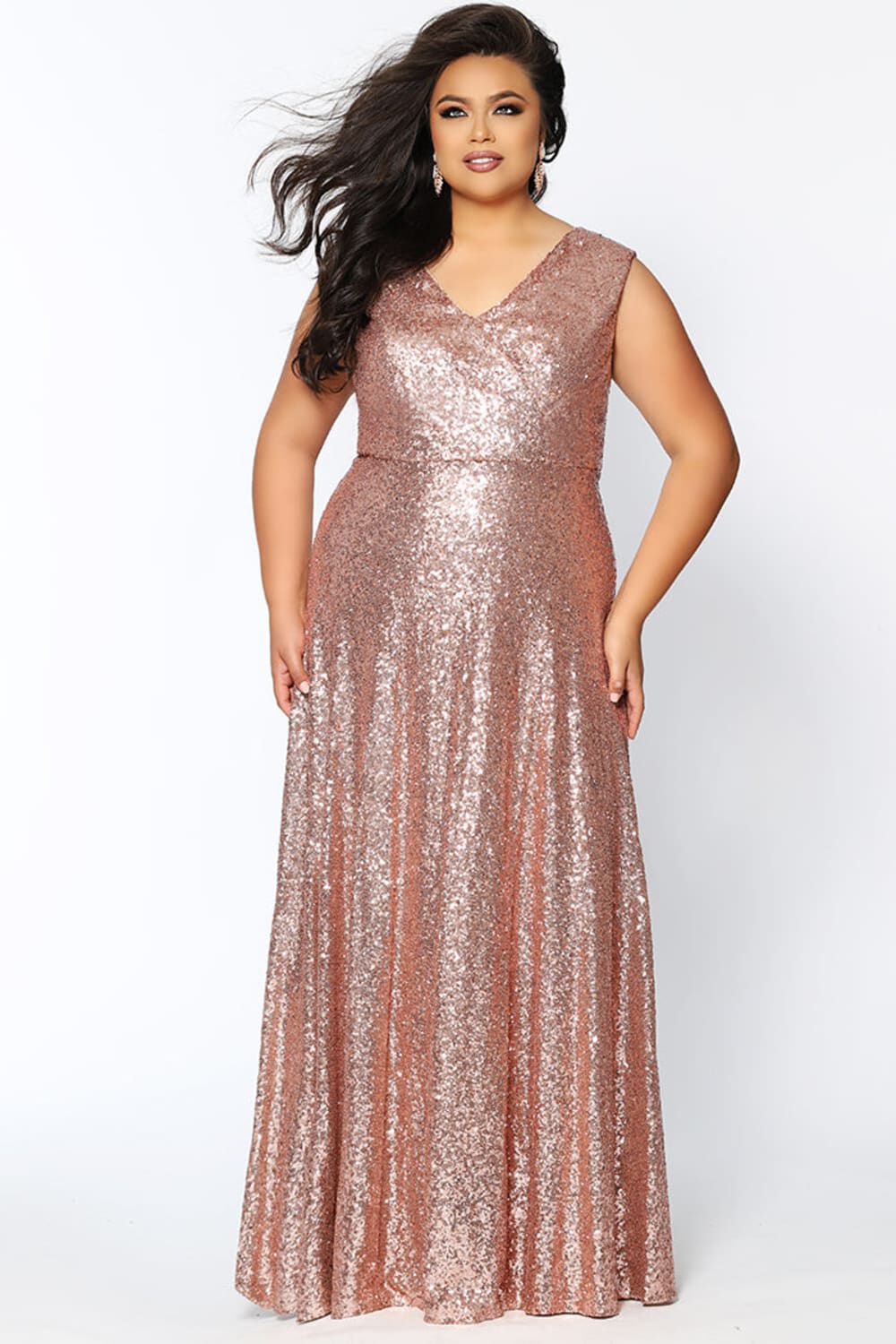 City Lights Formal Gown, Rose Gold / Pink, hi-res image number 0