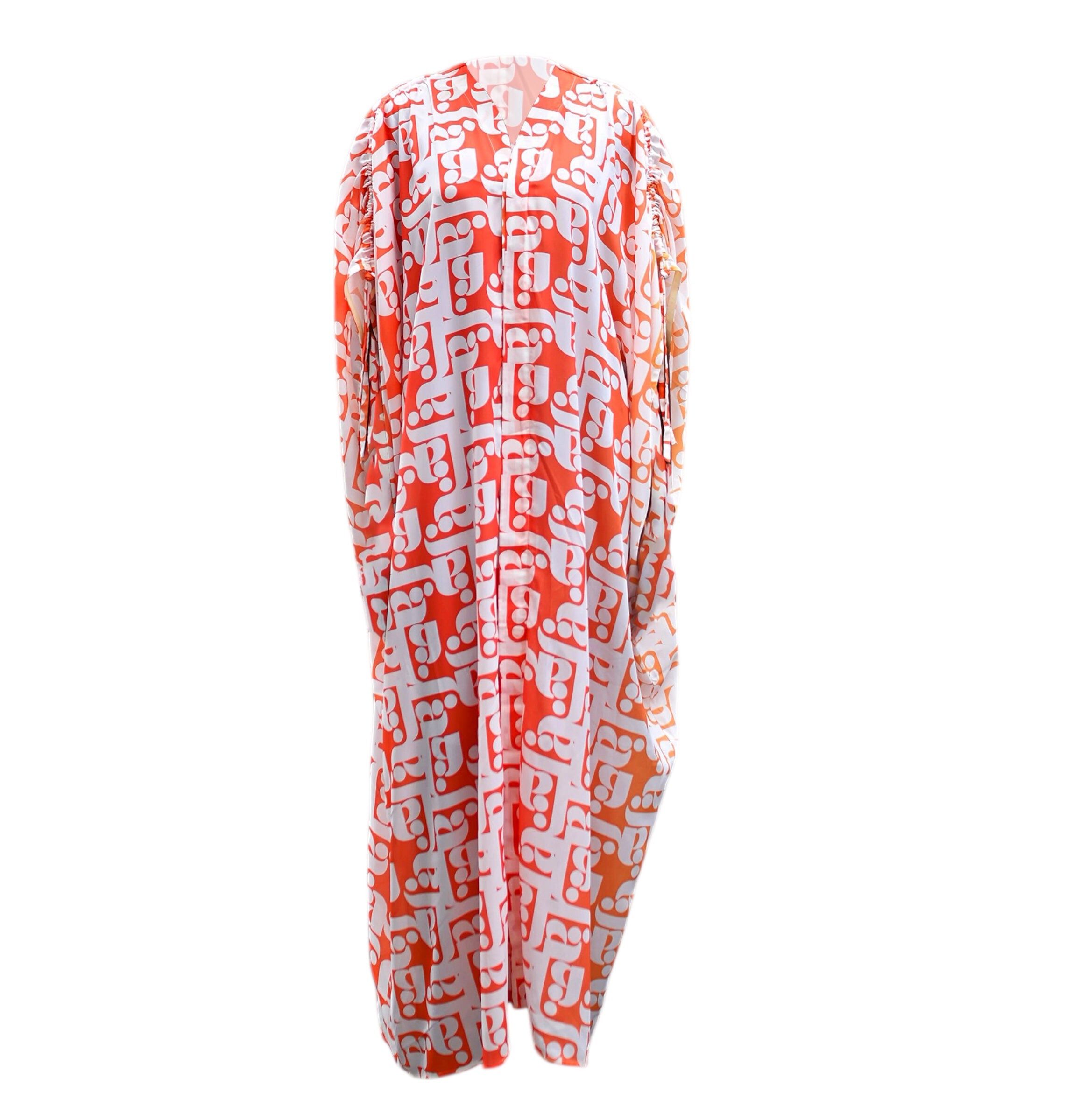 Mila Gradient Caftan, Orange / Orange, alternate image number 1