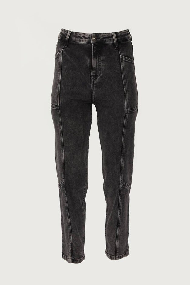 LARA CROFT JEANS IN WASHED DARK GREY, , alternate image number 5