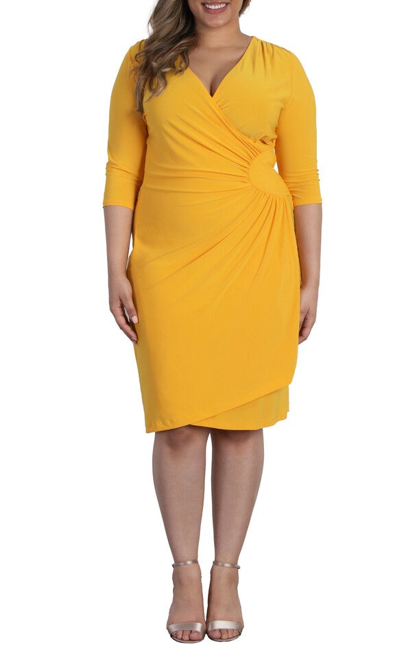 Ciara Cinch Dress, DAFFODIL / Yellow, alternate image number 3