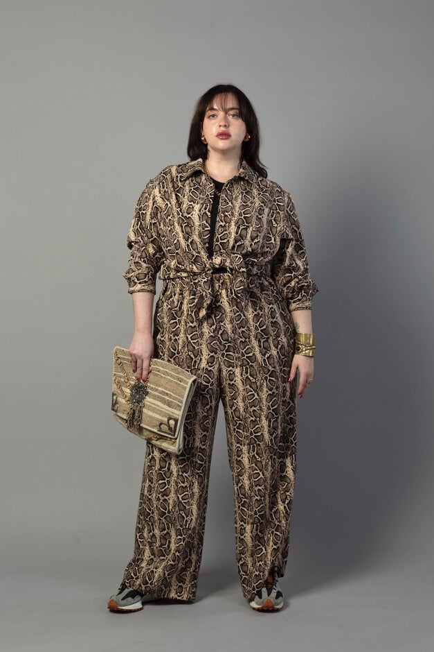 The Quinn Shirt, Python / Brown, alternate image number 1