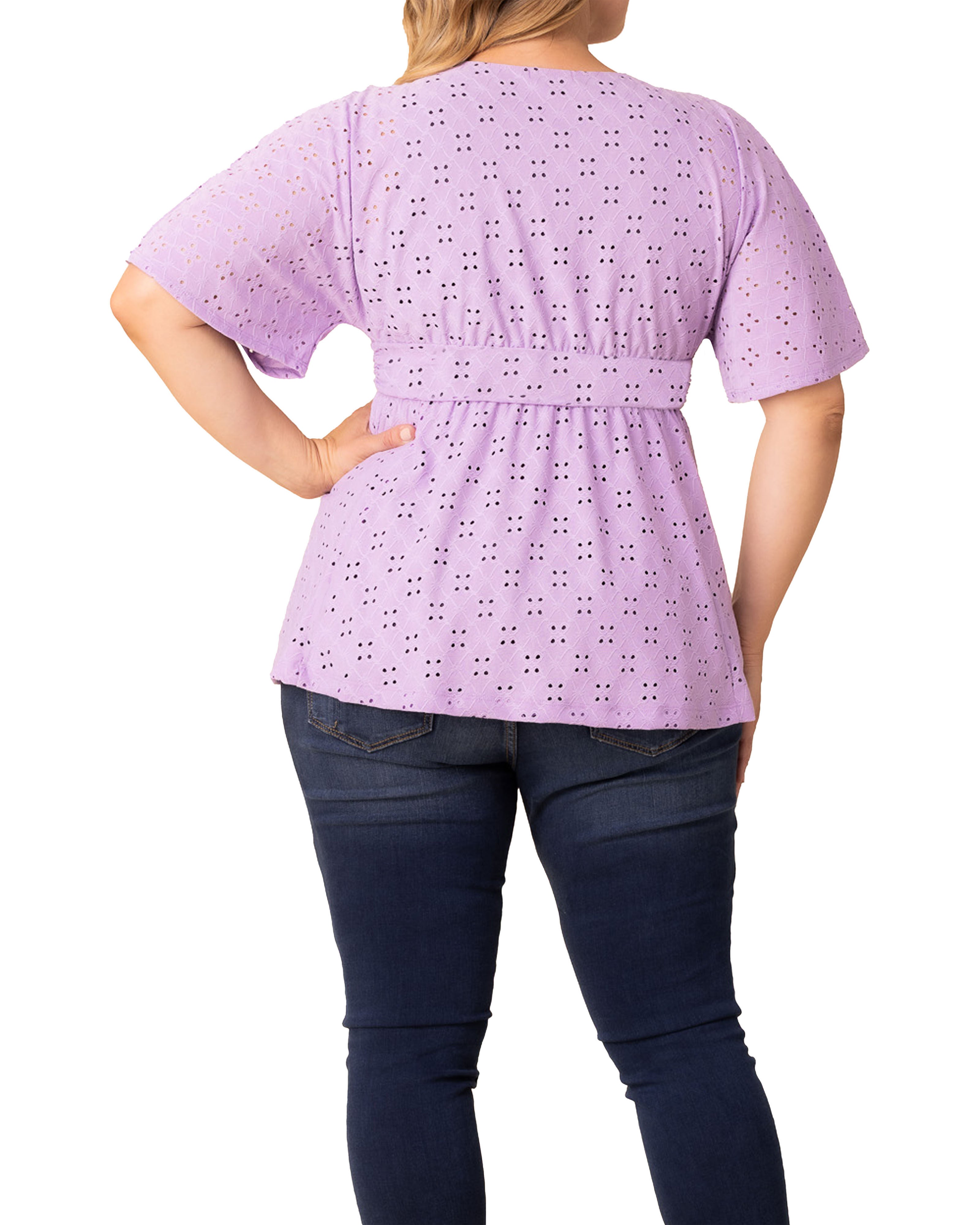 Sunny Day Eyelet Top, LILAC / Lilac, alternate image number 1
