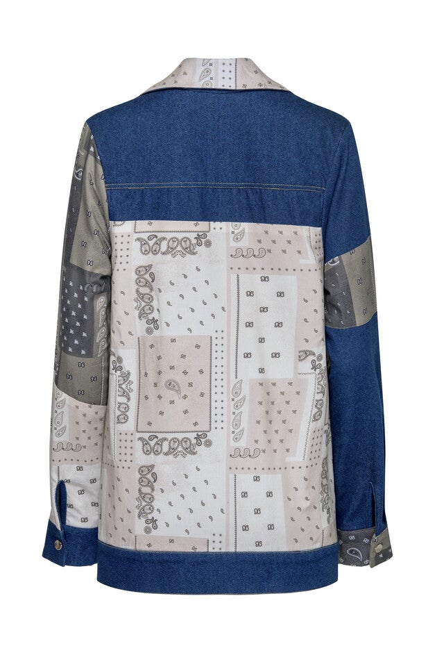Patch Denim Jacket, , alternate image number null