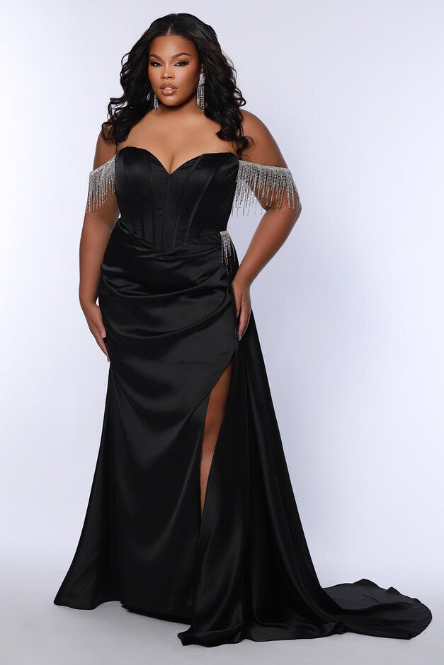 GRAND PRIX FORMAL GOWN, Onyx / Black, alternate image number 1