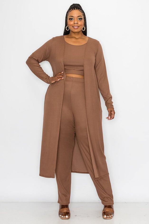 KHLOE THREE PIECE RIB SET, , alternate image number null