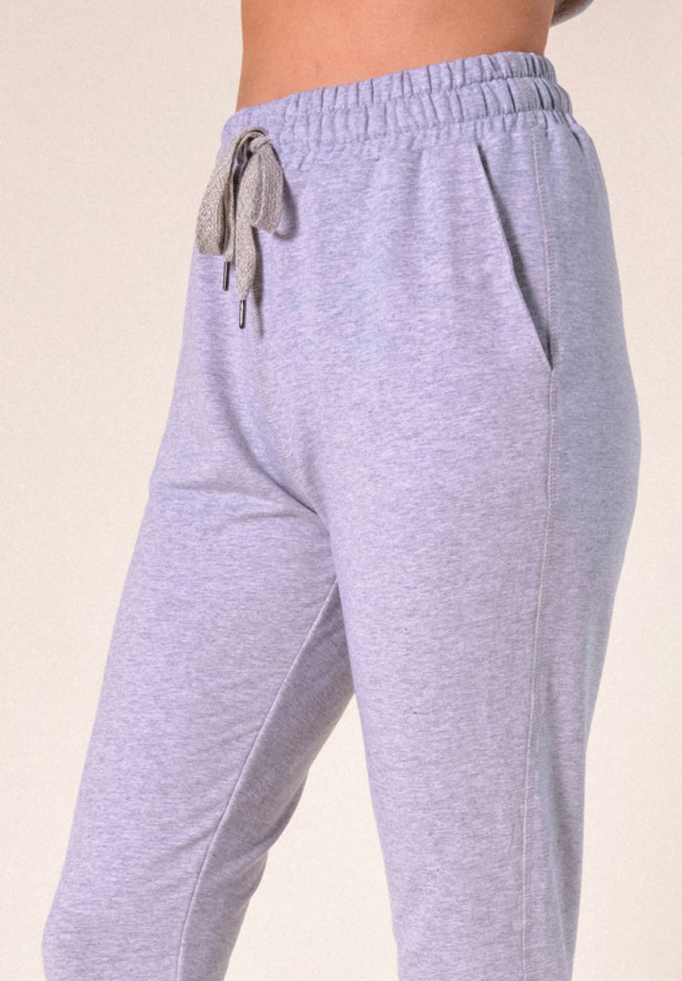 Plus Agnes Organic Cotton + Tencel Jogger Pant, Heather Gray / Light Grey, alternate image number 2