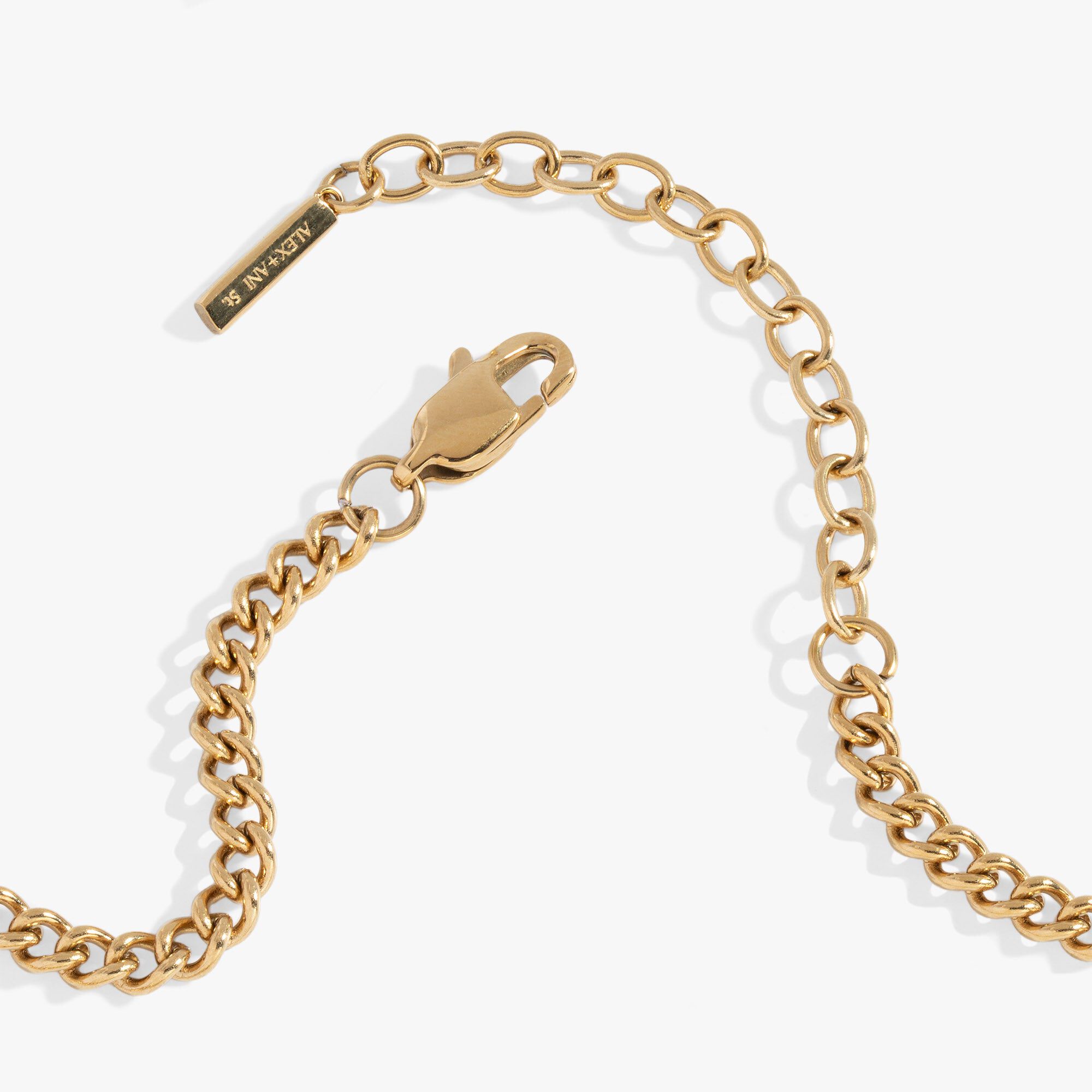 Engraved French &#39;Oui&#39; & &#39;Non&#39; Reversible Heart Bracelet, Gold / Gold, alternate image number 3