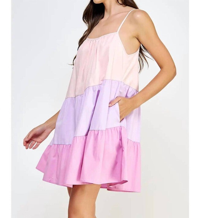 SWEET ON ME MINI DRESS IN PINK MULTI, , alternate image number 6