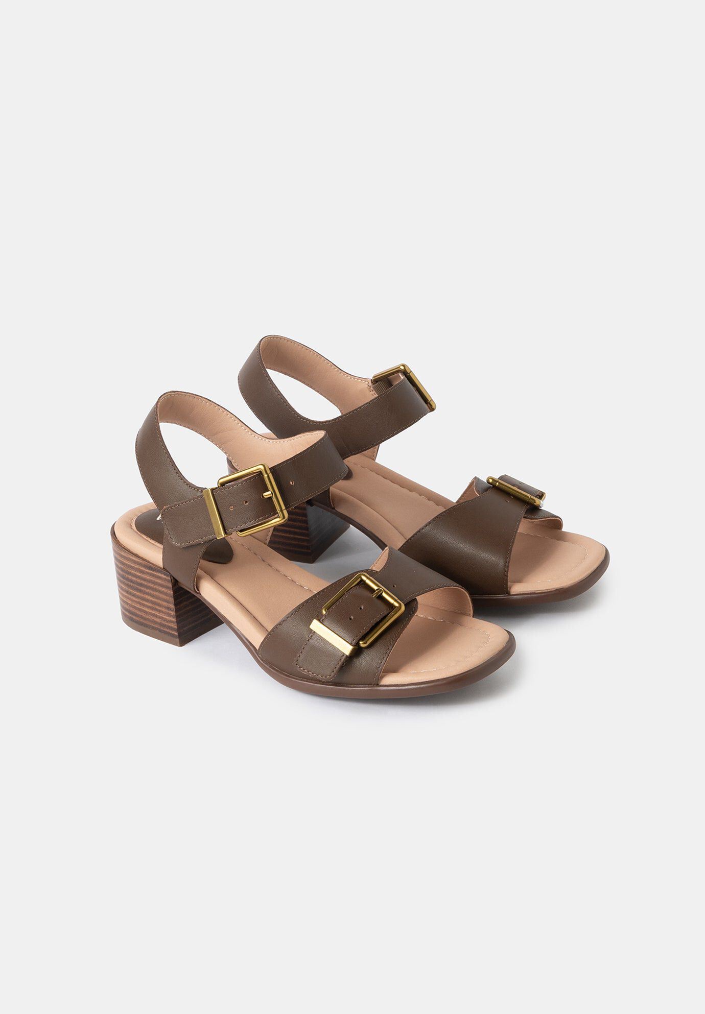Emma Block Heel Sandals, Espresso / Brown, alternate image number 1