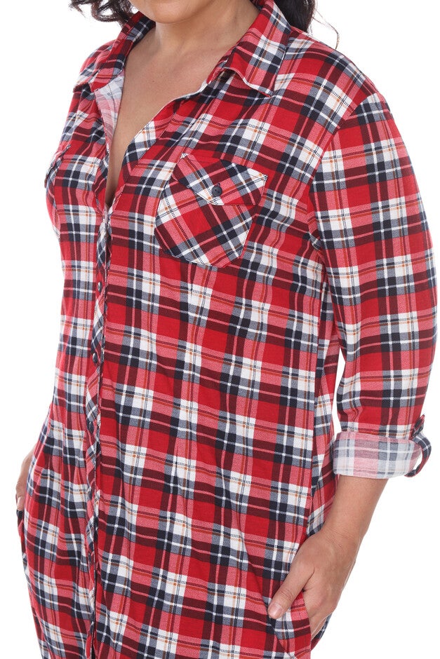 Piper Stretchy Plaid Tunic, , alternate image number 6