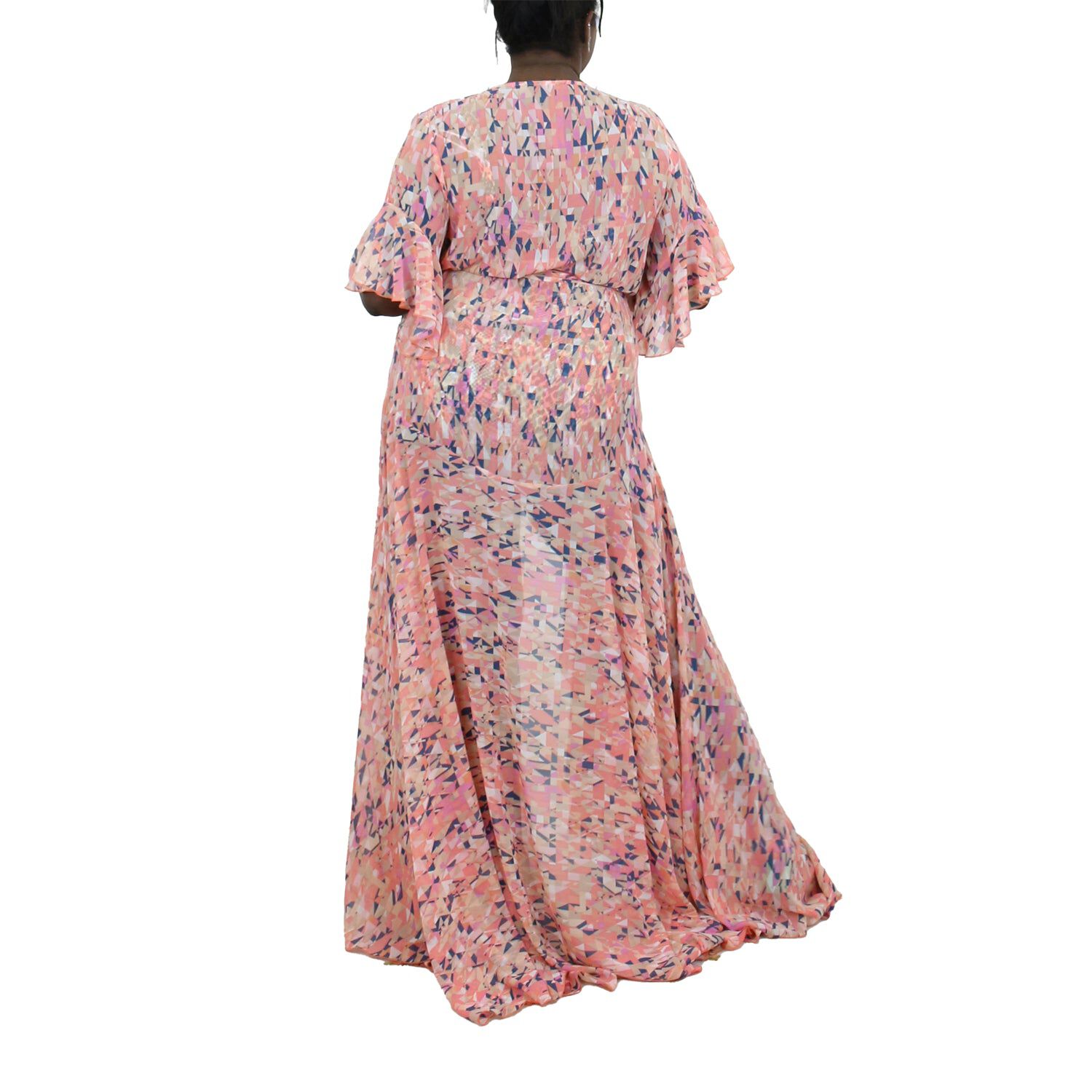 Korinne Standard Kaftan Orange Diamond Print, Orange / Orange, alternate image number 3