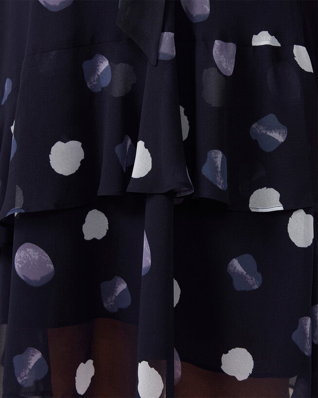 Begin Again Assymm Dress, Navymilk / Navy, alternate image number null