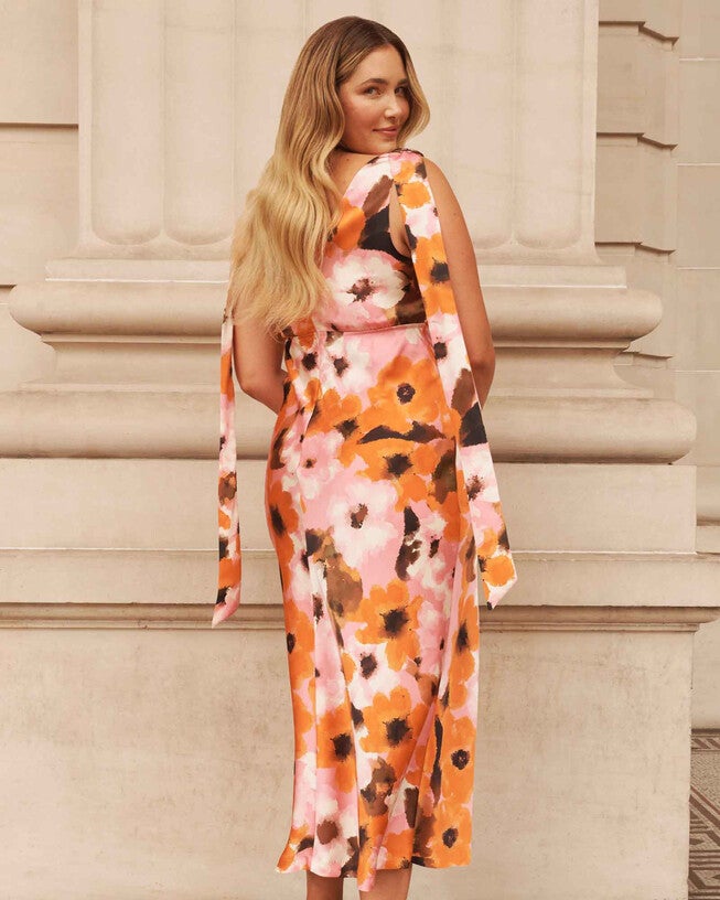 Freya Dress, PeonyMandarin / Pink, alternate image number 1