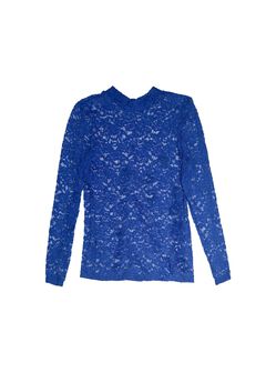 NOVA STRETCH LACE MOCK TURTLENECK