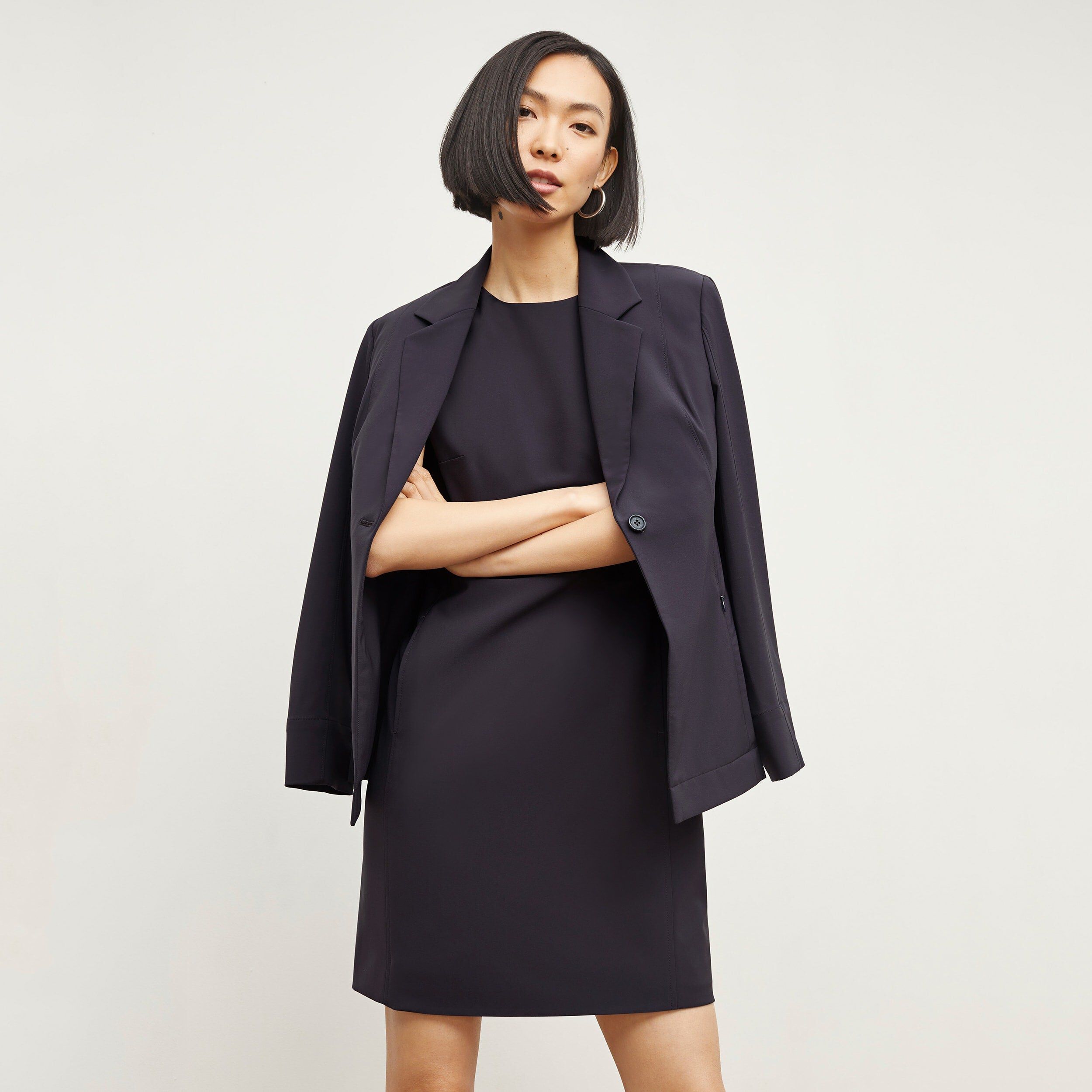 Maaza Travel Dress - OrigamiTech, Cool Charcoal / Cool Gray, alternate image number 4