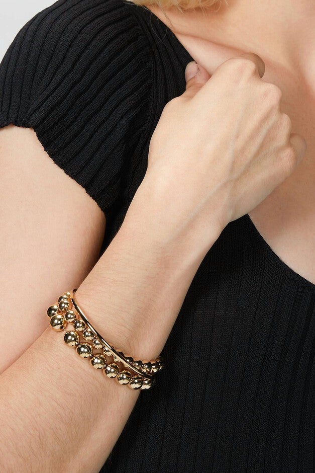 MEDIUM BALL BRACELET IN GOLD, Gold / Gold, alternate image number null