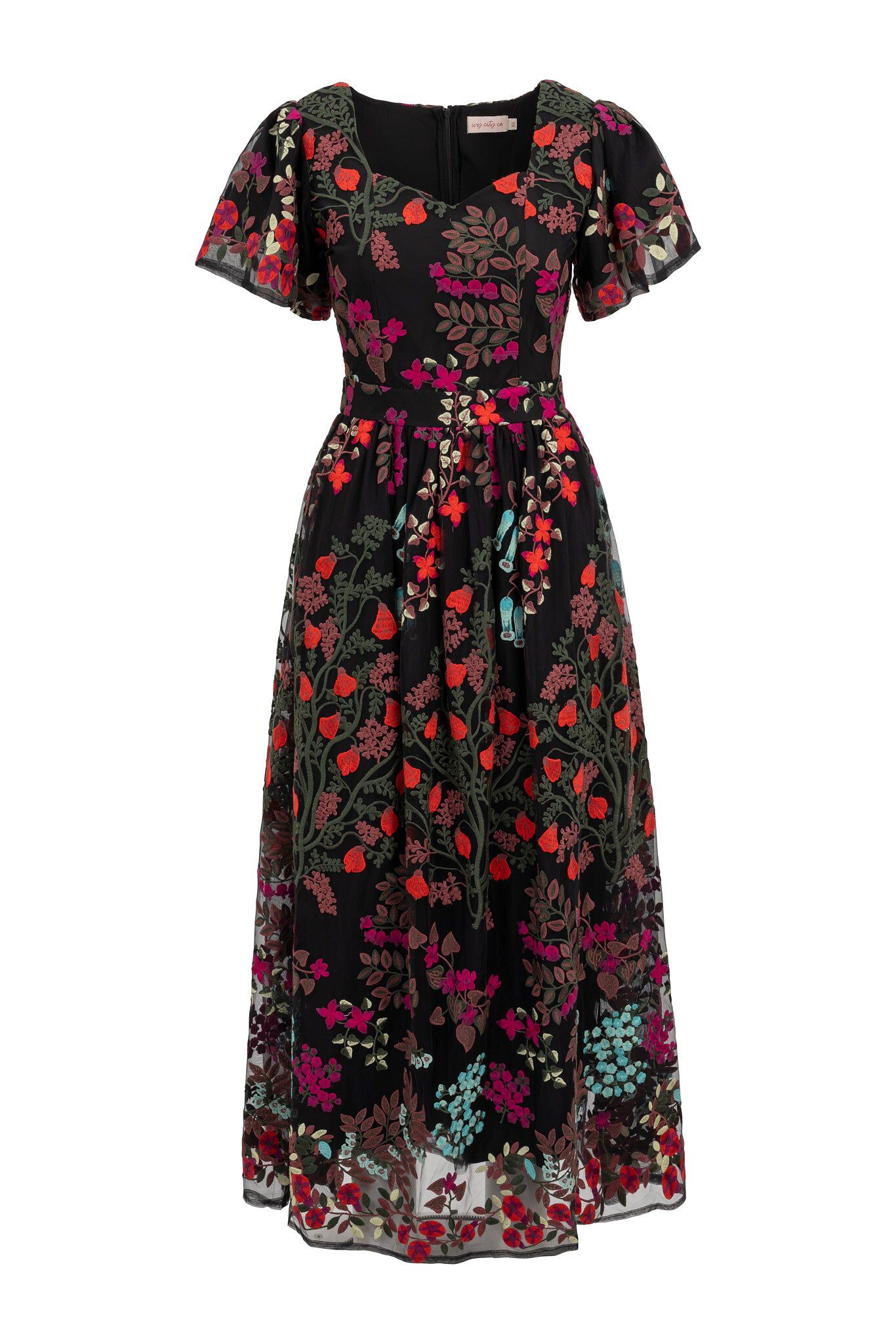 Flroa Dress, Moonlit Blossom / Black, alternate image number 6