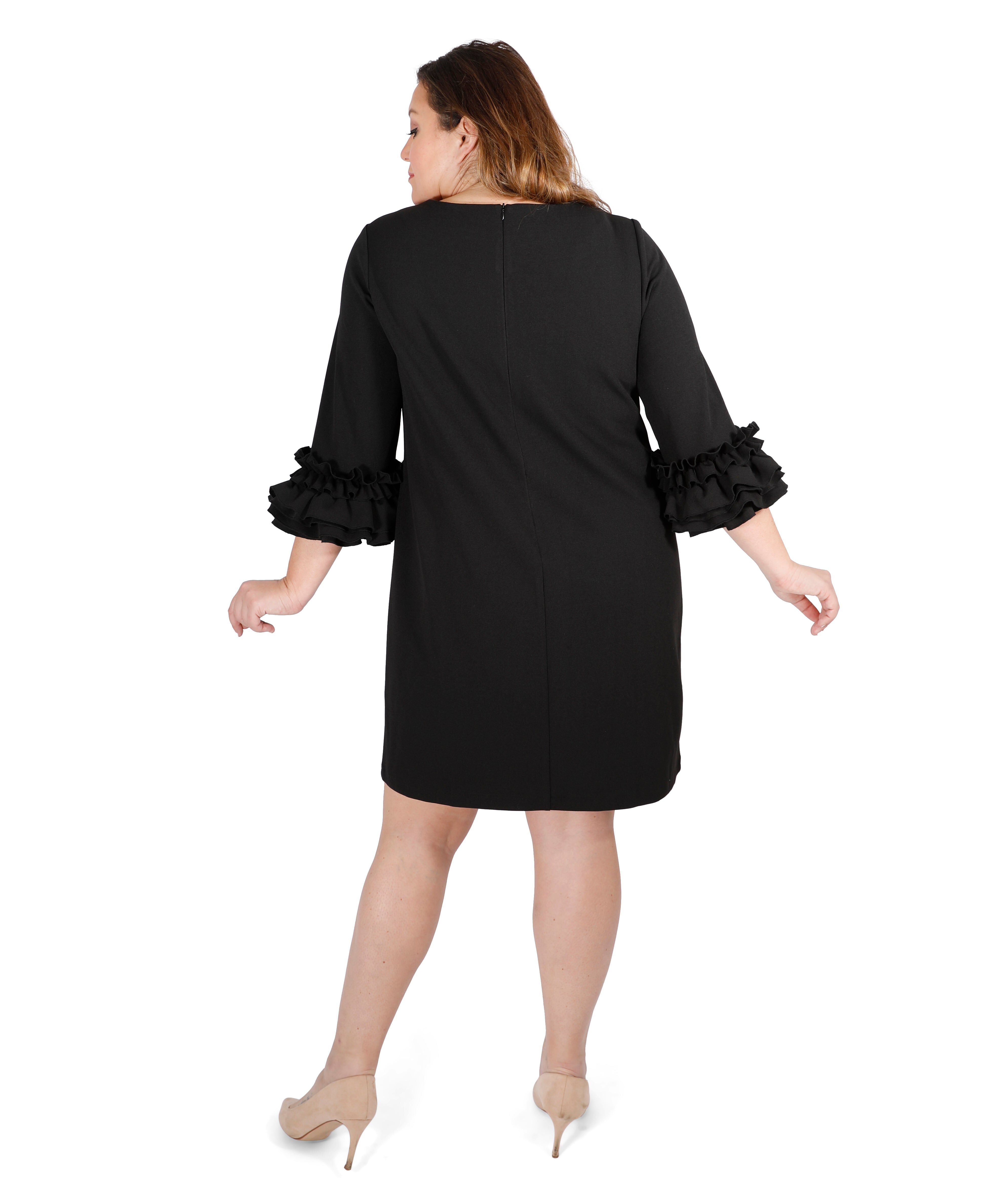 Ruffle Sleeve Sheath Dress, , alternate image number 5