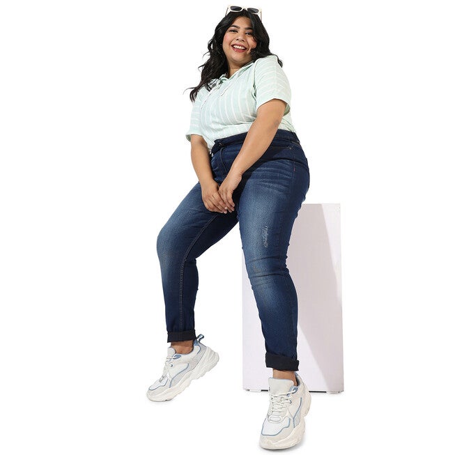 Stone Wash Skinny Jeans, Navy / Navy, alternate image number null